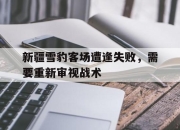 九游娱乐网页-新疆雪豹客场遭逢失败，需要重新审视战术的简单介绍