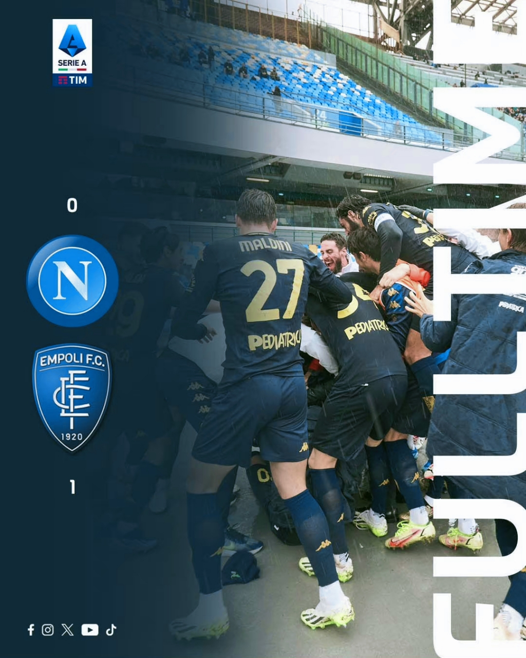 那不勒斯主场取胜，跃升意甲前列