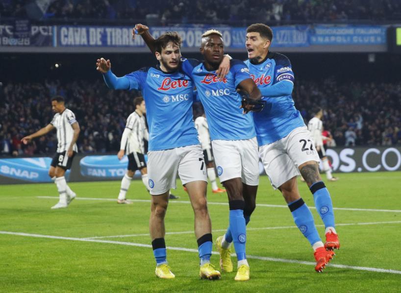 那不勒斯客场大胜对手，迎来四连胜