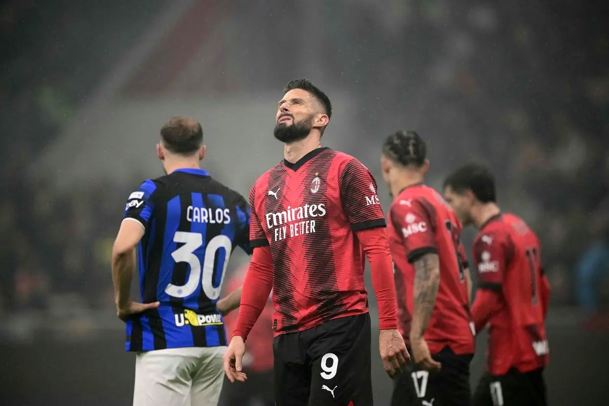 意大利德比：AC米兰大胜国际米兰